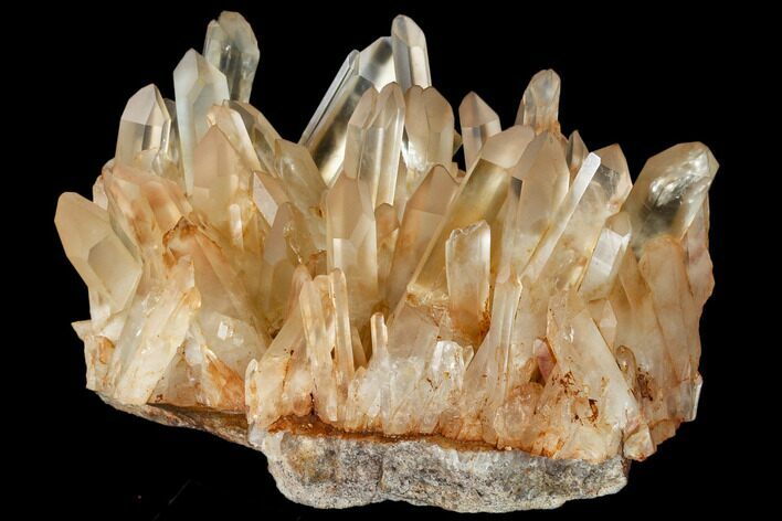 Tangerine Quartz Crystal Cluster - Madagascar #112816